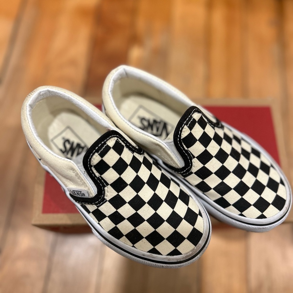 Toddler Checkered Vans Shoes - Size 10 - NWOT